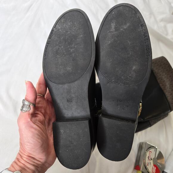 Michael Kors EUC logo winter boots 8 black brown - Picture 14 of 17